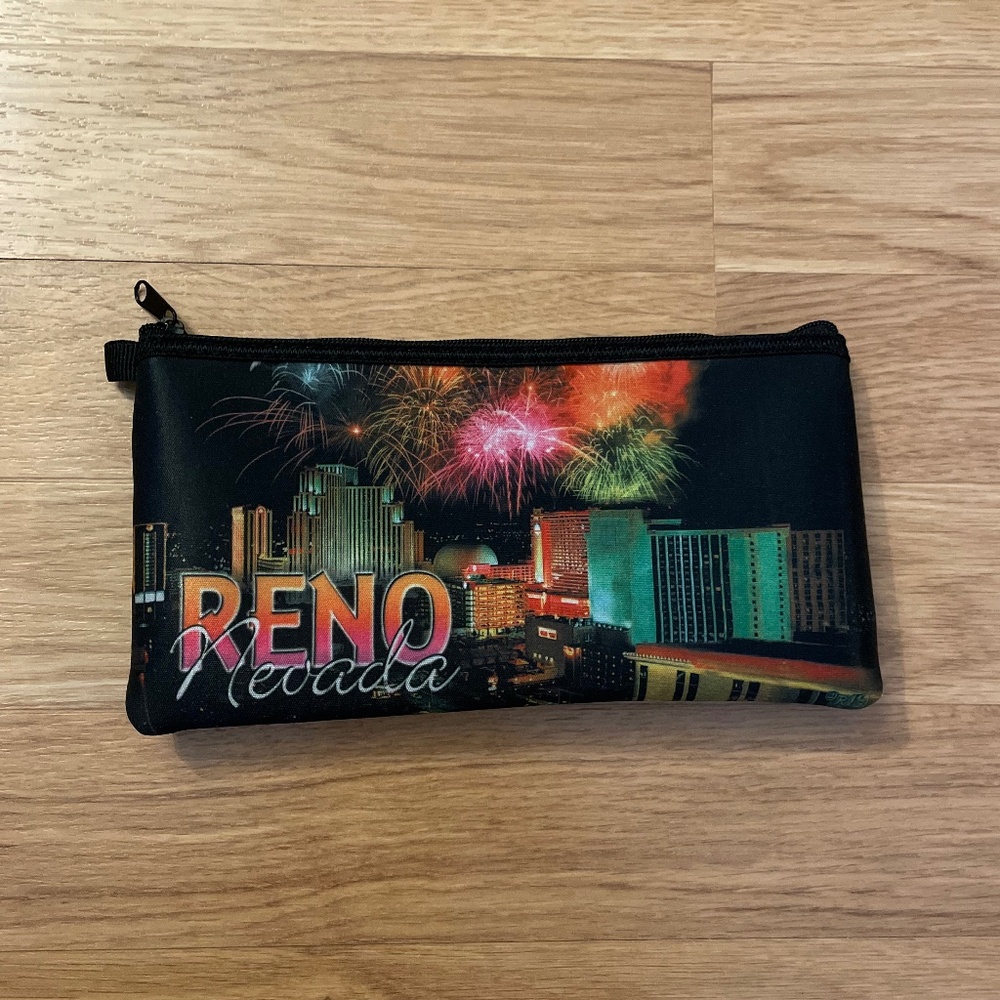 Reno Nevada Printed Coin Pouch NWOT
